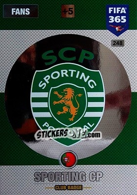 Sticker Club Badge - FIFA 365: 2016-2017. Adrenalyn XL - Nordic edition n. 248 - Panini