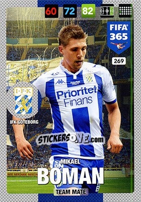 Sticker Mikael Boman - FIFA 365: 2016-2017. Adrenalyn XL - Nordic edition - Panini