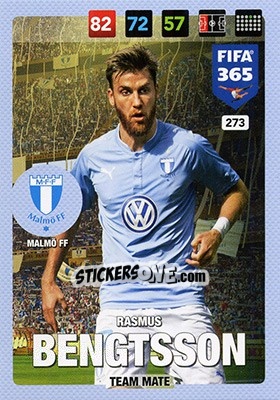 Sticker Rasmus Bengtsson - FIFA 365: 2016-2017. Adrenalyn XL - Nordic edition - Panini