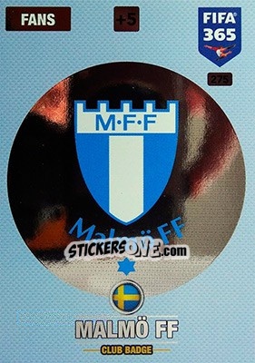 Sticker Club Badge - FIFA 365: 2016-2017. Adrenalyn XL - Nordic edition n. 275 - Panini