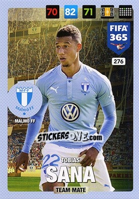 Sticker Tobias Sana - FIFA 365: 2016-2017. Adrenalyn XL - Nordic edition n. 276 - Panini