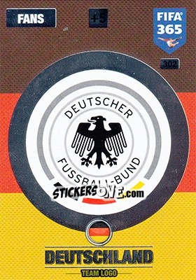Sticker Team Logo - FIFA 365: 2016-2017. Adrenalyn XL - Nordic edition n. 302 - Panini