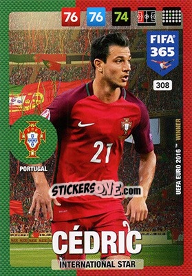 Sticker Cédric Soares - FIFA 365: 2016-2017. Adrenalyn XL - Nordic edition - Panini