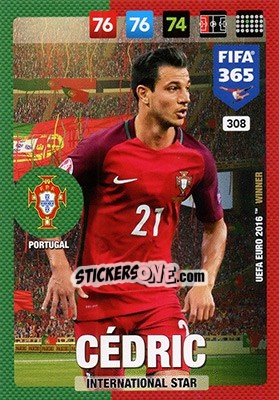 Sticker Cédric Soares - FIFA 365: 2016-2017. Adrenalyn XL - Nordic edition n. 308 - Panini