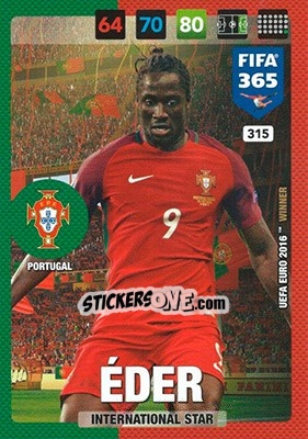Sticker Éder - FIFA 365: 2016-2017. Adrenalyn XL - Nordic edition - Panini