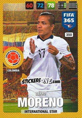 Cromo Dayro Moreno - FIFA 365: 2016-2017. Adrenalyn XL - Nordic edition - Panini