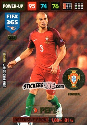 Sticker Pepe - FIFA 365: 2016-2017. Adrenalyn XL - Nordic edition - Panini