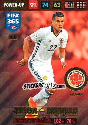Sticker Jeison Murillo - FIFA 365: 2016-2017. Adrenalyn XL - Nordic edition n. 360 - Panini