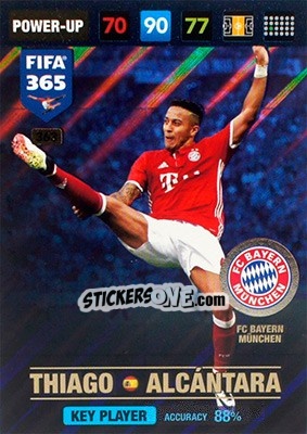 Sticker Thiago Alcántara - FIFA 365: 2016-2017. Adrenalyn XL - Nordic edition n. 363 - Panini