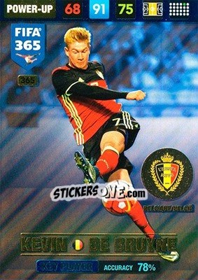 Sticker Kevin De Bruyne - FIFA 365: 2016-2017. Adrenalyn XL - Nordic edition n. 365 - Panini