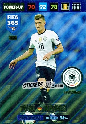 Sticker Toni Kroos - FIFA 365: 2016-2017. Adrenalyn XL - Nordic edition n. 366 - Panini