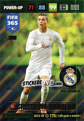 Sticker Cristiano Ronaldo - FIFA 365: 2016-2017. Adrenalyn XL - Nordic edition n. 373 - Panini