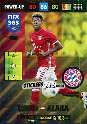 Sticker David Alaba - FIFA 365: 2016-2017. Adrenalyn XL - Nordic edition n. 383 - Panini
