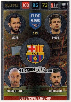 Sticker Aleix Vidal / Piqué/ Mascherano/ Jordi Alba
