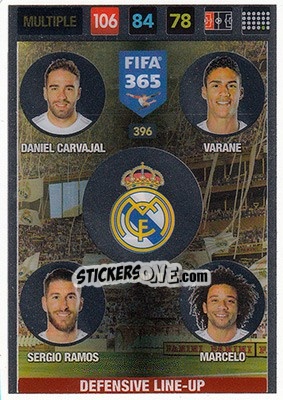 Figurina Daniel Carvajal / Varane / Sergio Ramos / Marcelo - FIFA 365: 2016-2017. Adrenalyn XL - Nordic edition - Panini