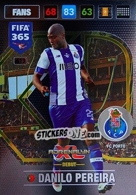 Sticker Danilo Pereira - FIFA 365: 2016-2017. Adrenalyn XL - Nordic edition n. 413 - Panini