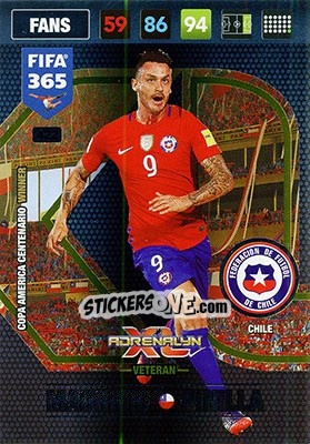 Sticker Mauricio Pinilla - FIFA 365: 2016-2017. Adrenalyn XL - Nordic edition - Panini