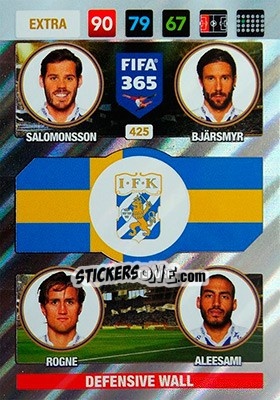 Sticker Salomonsson / Bjärsmyr / Rogne / Alessami - FIFA 365: 2016-2017. Adrenalyn XL - Nordic edition - Panini