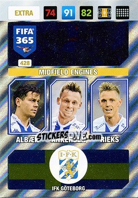 Sticker Albæk / Ankersen / Rieks - FIFA 365: 2016-2017. Adrenalyn XL - Nordic edition - Panini