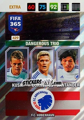 Cromo Kusk / cornelius / santander - FIFA 365: 2016-2017. Adrenalyn XL - Nordic edition - Panini