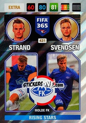 Figurina Strand Svendsen - FIFA 365: 2016-2017. Adrenalyn XL - Nordic edition - Panini