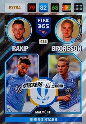 Sticker Rakip Brorsson - FIFA 365: 2016-2017. Adrenalyn XL - Nordic edition - Panini