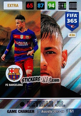 Figurina Neymar Jr - FIFA 365: 2016-2017. Adrenalyn XL - Nordic edition - Panini