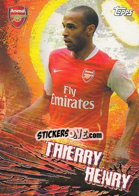 Sticker Thierry Henry - Premier Gold 2006-2007 n. 3 - Topps
