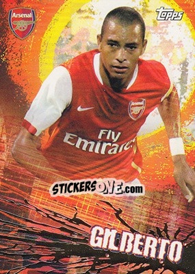 Sticker Gilberto Silva - Premier Gold 2006-2007 n. 6 - Topps