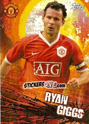 Sticker Giggs - Premier Gold 2006-2007 n. 80 - Topps