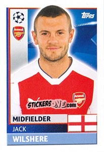 Sticker Jack Wilshere - UEFA Champions League 2016-2017 n. ARL12 - Topps