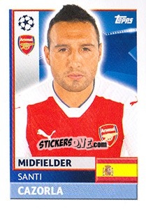 Sticker Santi Cazorla - UEFA Champions League 2016-2017 n. ARL14 - Topps