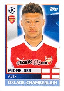 Sticker Alex Oxlade-Chamberlain - UEFA Champions League 2016-2017 n. ARL15 - Topps