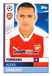 Sticker Alexis Sánchez - UEFA Champions League 2016-2017 n. ARL17 - Topps