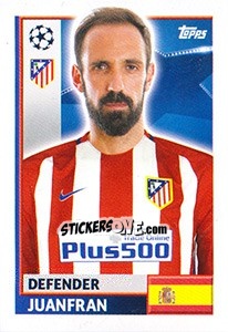 Sticker Juanfran - UEFA Champions League 2016-2017 n. ATL5 - Topps