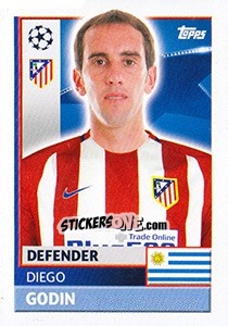 Cromo Diego Godin - UEFA Champions League 2016-2017 - Topps