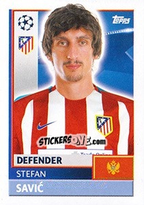 Sticker Stefan Savic - UEFA Champions League 2016-2017 n. ATL10 - Topps