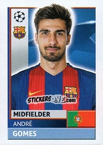 Sticker André Gomes - UEFA Champions League 2016-2017 n. FCB12 - Topps