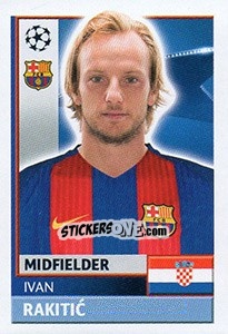 Sticker Ivan Rakitic - UEFA Champions League 2016-2017 n. FCB13 - Topps
