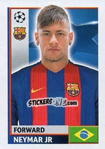 Sticker Neymar Jr - UEFA Champions League 2016-2017 n. FCB18 - Topps