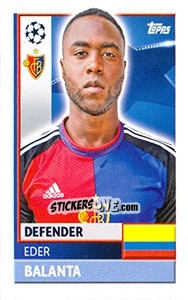 Sticker Eder Balanta - UEFA Champions League 2016-2017 - Topps