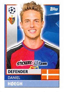 Sticker Daniel Høegh - UEFA Champions League 2016-2017 - Topps