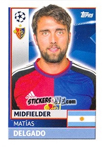 Cromo Matías Delgado - UEFA Champions League 2016-2017 - Topps