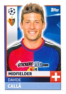 Sticker Davide Callà - UEFA Champions League 2016-2017 - Topps