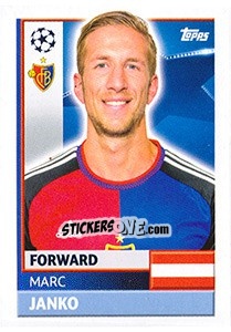 Sticker Marc Janko - UEFA Champions League 2016-2017 n. BAS19 - Topps