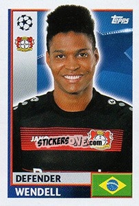 Sticker Wendell - UEFA Champions League 2016-2017 - Topps