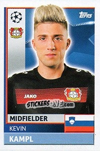 Sticker Kevin Kampl - UEFA Champions League 2016-2017 - Topps