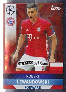 Sticker Robert Lewandowski - UEFA Champions League 2016-2017 - Topps