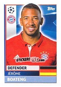 Sticker Jérôme Boateng - UEFA Champions League 2016-2017 n. BMU7 - Topps