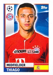 Figurina Thiago Alcántara - UEFA Champions League 2016-2017 - Topps